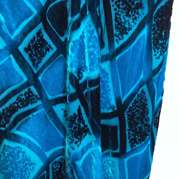 Beautiful TRIO NY Turquoise Slip Dress - Picture 6 of 9